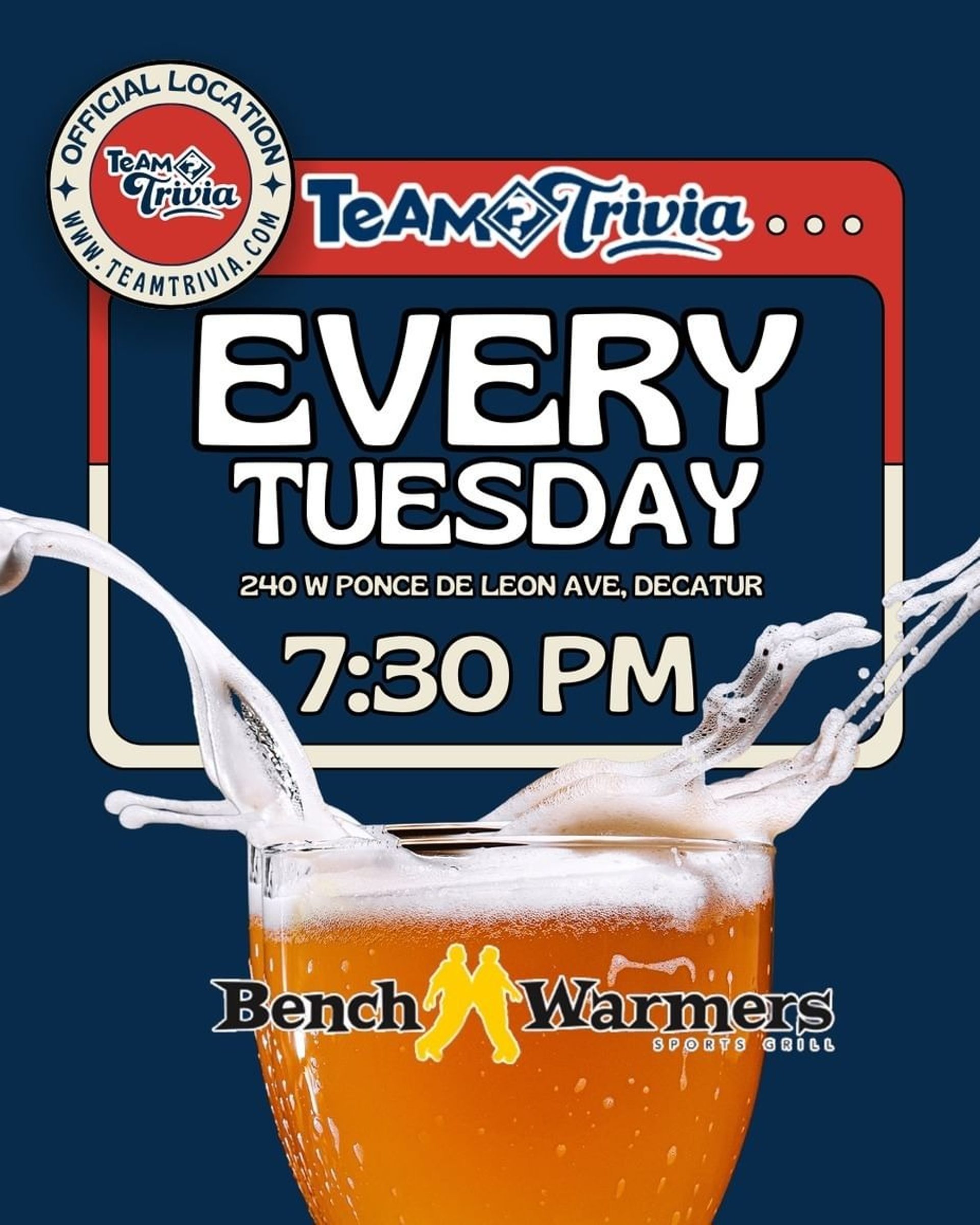 Team Trivia Tuesdays!